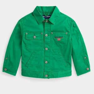 Polo by Ralph Lauren Kids Bright Green Button Jacket